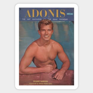 ADONIS Magazine - Vintage Physique Muscle Male Model Magazine Cover Sticker